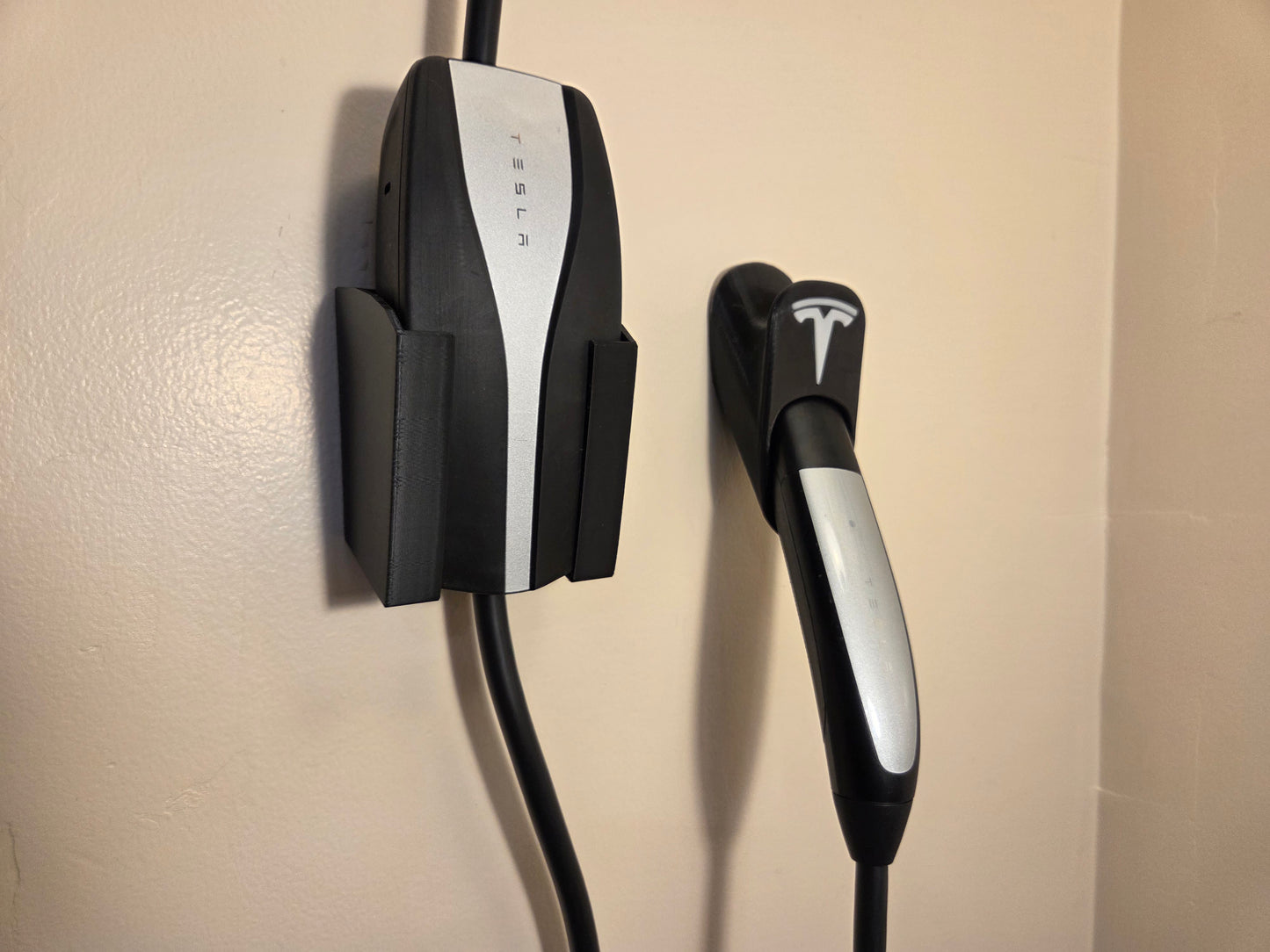 2-Piece Wall Mount Kit for Tesla Charger – Cable Dock and Handle Holder