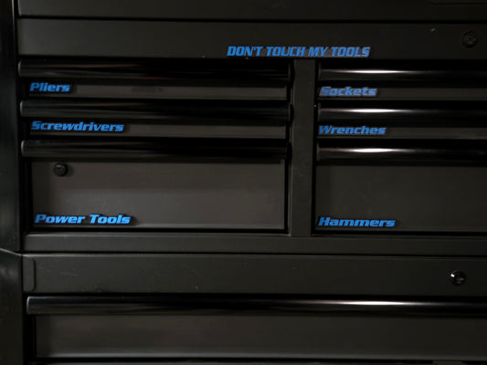 Magnetic Tool Box Labels – 3D Drawer Organizer Magnets – Multiple Colors Options
