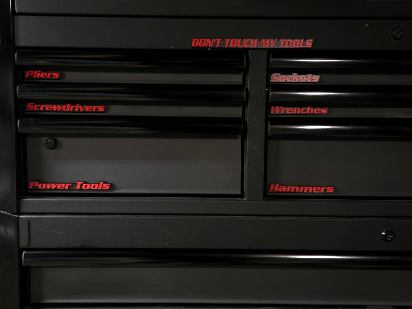 Magnetic Tool Box Labels – 3D Drawer Organizer Magnets – Multiple Colors Options