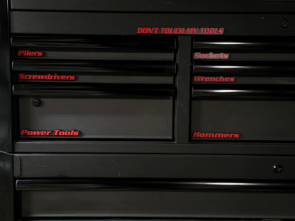 Magnetic Tool Box Labels – 3D Drawer Organizer Magnets – Multiple Colors Options