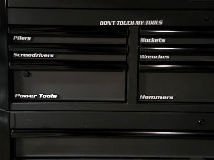 Magnetic Tool Box Labels – 3D Drawer Organizer Magnets – Multiple Colors Options