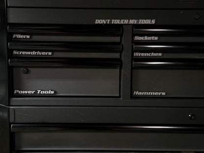 Magnetic Tool Box Labels – 3D Drawer Organizer Magnets – Multiple Colors Options
