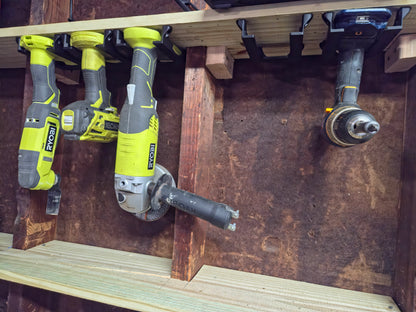 RYOBI 18V ONE+ Under-Shelf Tool Holder Mounts | 5 Pack | USA-Made